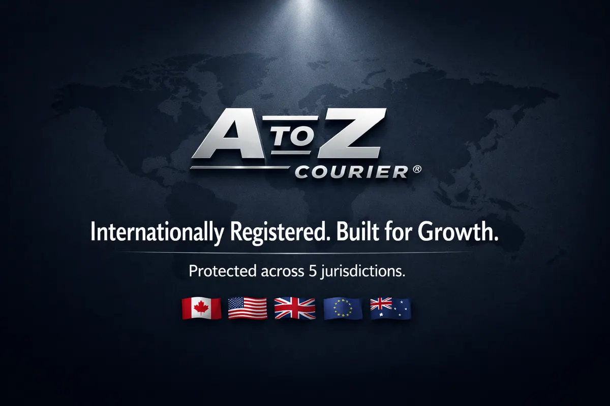 Marque A to Z Courier® enregistrée à l’international